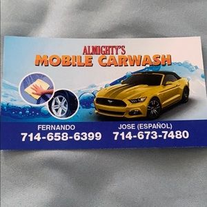 Mobile car wash & detail
